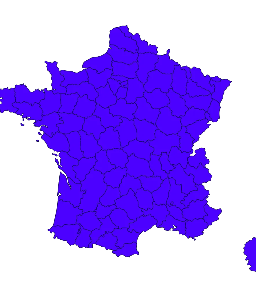 carte de la France